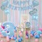 27 Pcs Light Blue Birthday Decorations Heart Foil Balloons Confetti Balloons Kit